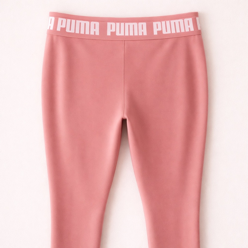 PUMA Train Strong High Waisted Leggings Pink DryCell Athletic Workout Pants Sz L - Picture 3 of 14